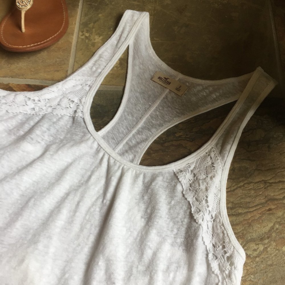Hollister Flowy BoHo Tank W/Lace Trim (like NEW) - Picture 14 of 16